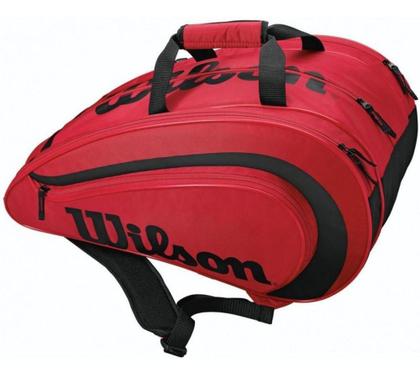 Imagem de Raqueteira Beach Tennis/Padel Vermelha e Preta - Wilson 