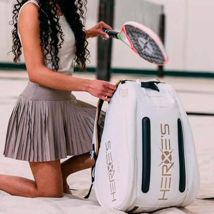 Imagem de Raqueteira De Beach Tennis Heroes Thunder Atlas 2025 Branca