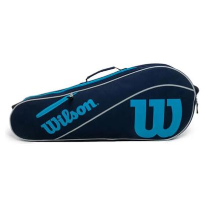 Imagem de Raqueteira de Tênis Wilson Advantage III Triple Navy