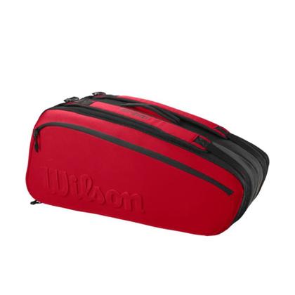 Imagem de Raqueteira de Tênis Wilson Super Tour Clash 9R Vermelho e Preto