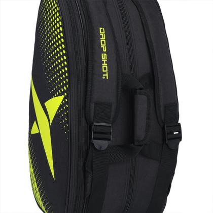 Imagem de Raqueteira Drop Shot Essential 2.3 Beach e Padel Preta e Amarela