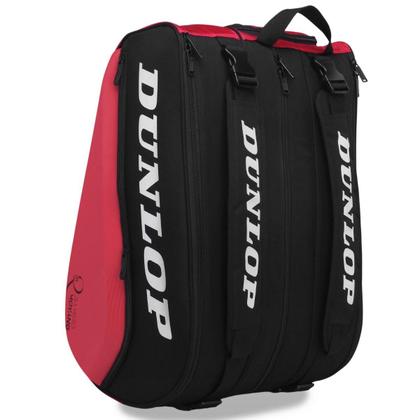 Imagem de Raqueteira Padel Dunlop Elite X8 Preto e Vermelho