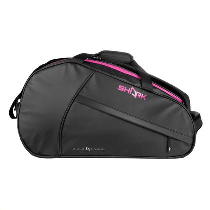 Imagem de Raqueteira Shark Beach Tennis Ultimate Preta e Pink