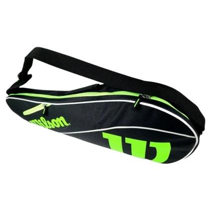 Imagem de Raqueteira Wilson Advantage III Triple Preto e Verde