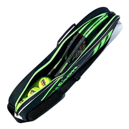 Imagem de Raqueteira Wilson Advantage III X3 Preto e Verde