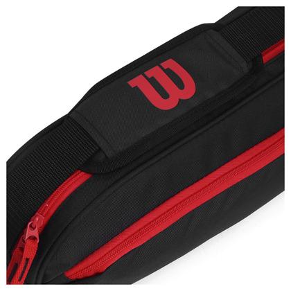 Imagem de Raqueteira Wilson Advantage X3 Preto e Vermelho
