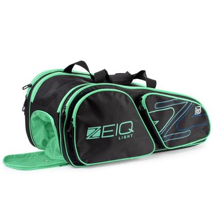 Imagem de Raqueteira Zeiq Light Preta e Verde Claro