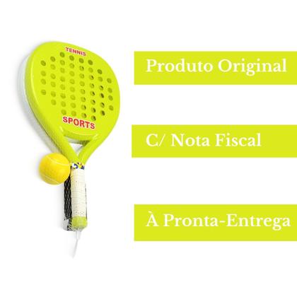 Imagem de Raquetes De Tênis C/ Bolinha Beach Tennis De Praia Jogo Brinquedo Infantil