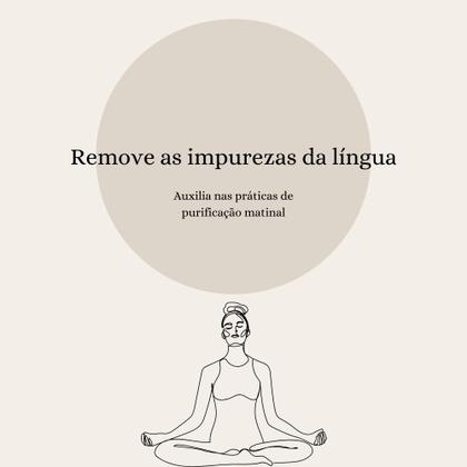Imagem de Raspador de Língua NO2PROBLEMS Aço Inoxidável Anatômico Resistente Saúde Higiene Bucal Uso Prolongado Cor Cobre