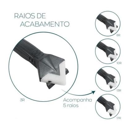 Imagem de Raspador de silicone removedor calafetagem espátula e aplicador de rejunte