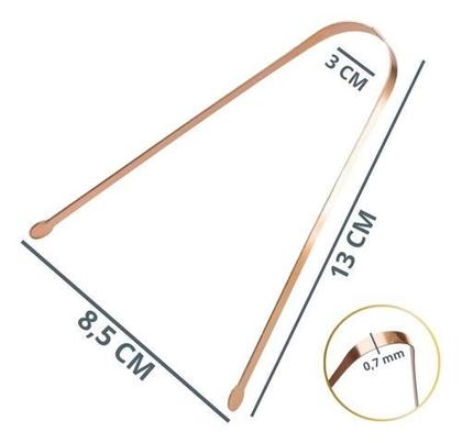 Imagem de Raspador lingua em cobre com Saquinho de algodão