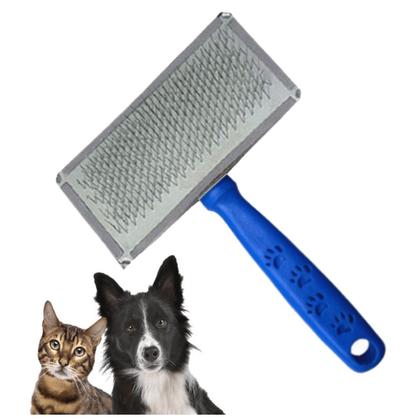 Imagem de Rasqueadeira Pet Osso Patinha 14,5 cm N2 Azul - Savana Pet