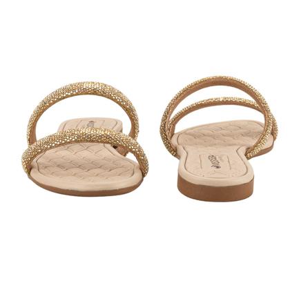 Imagem de Rasteira Chinelo Com Brilho Palmilha Macia Mississipi MB281