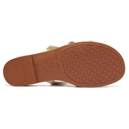 Imagem de Rasteira Feminina Piccadilly Napa Firenze Marrom 418092-1