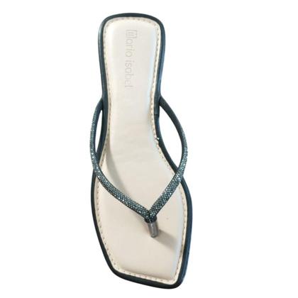 Imagem de Rasteira Feminins Maria Isabel Com Tira Strass Sandália