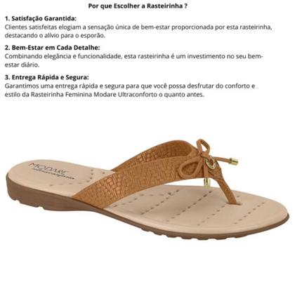 Imagem de Rasteira Modare Ultraconforto Com Laço Feminina 7053-138 - MODARE ULTRA CONFORTO