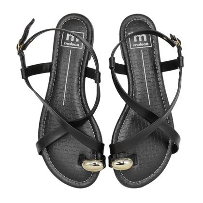 Imagem de Rasteira Moleca Feminina Dedo Sandália Fofa 5429.452