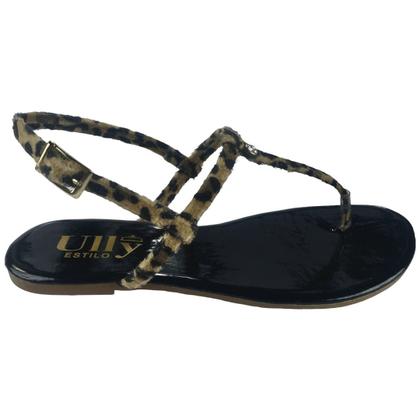 Imagem de Rasteirinha de Dedo Suzi Preto e Onça - ULLY