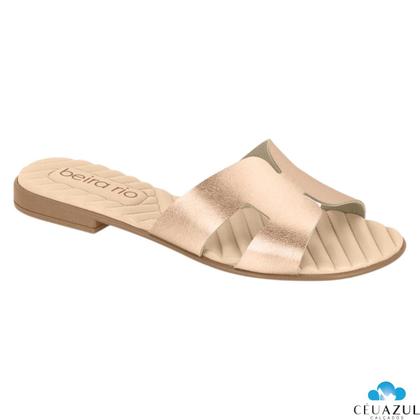 Imagem de Rasteirinha Slide Feminino Beira Rio Confortável Original Palmilha Anatômica