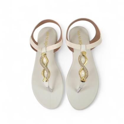 Imagem de Rasteirinha Via Scarpa Feminino Adulto Fechada Ref 119117584