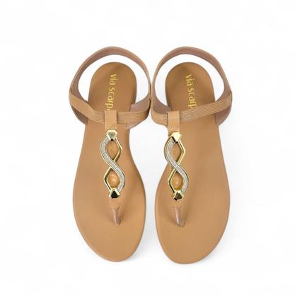 Imagem de Rasteirinha Via Scarpa Feminino Adulto Fechada Ref 119117584