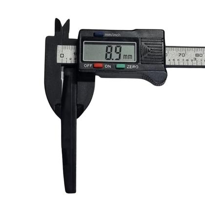 Imagem de Rastilho Violão Aço ABS Preto 71.6mm x 2.9mm x 8.9mm