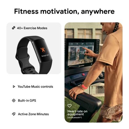 Imagem de Rastreador de Fitness Fitbit Charge 6 com GPS e Apps do Google