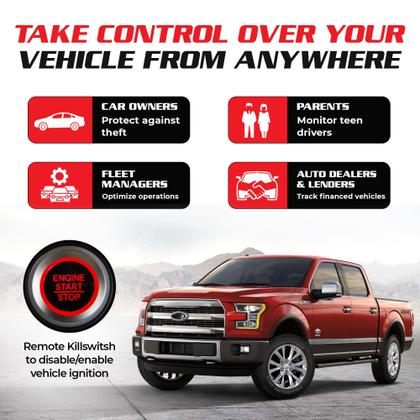 Imagem de Rastreador GPS de veículos Spy Spot 4G com interruptor de interrupção de fio rígido