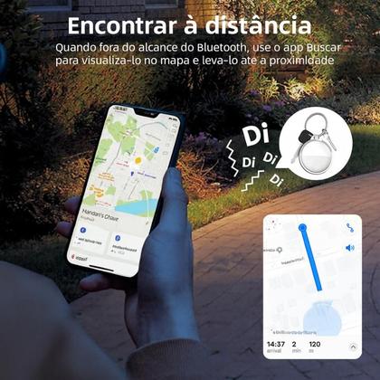 Imagem de Rastreador Inteligente Hrebos H-Tag Finder IF-700 Compatível Apple Find My Bluetooth COR:BRANCO