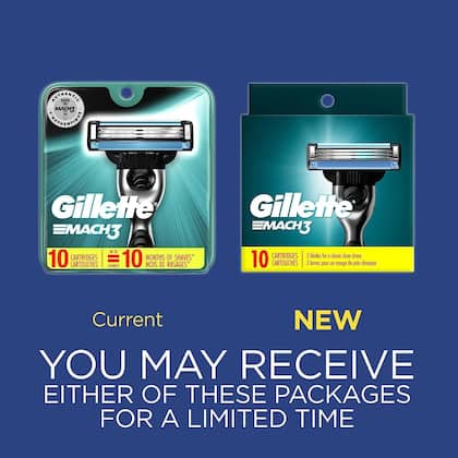 Imagem de Razor Blade reabastece Gillette Mach3 para homens, 10 unidades