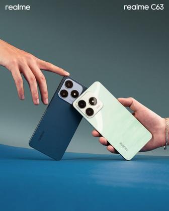 Imagem de Realme C63 256GB/128GB + 16GB RAM, Tela 6.74" 50MP, IPX54, NFC - Smartphone 2024 com Design Premium