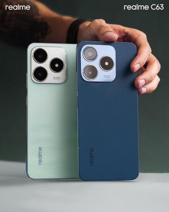 Imagem de Realme C63 256GB/128GB + 16GB RAM, Tela 6.74" 50MP, IPX54, NFC - Smartphone 2024 com Design Premium