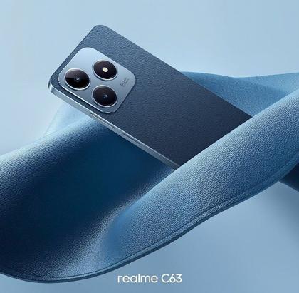 Imagem de Realme C63 256GB/128GB + 16GB RAM, Tela 6.74" 50MP, IPX54, NFC - Smartphone 2024 com Design Premium