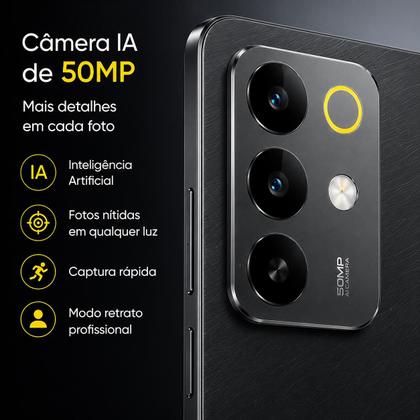 Imagem de Realme C85 256GB 8GB NFC Bateria 7000mAh 45W Snapdragon 685 Tela 6.8 144Hz Dual Chip Celular para jogos