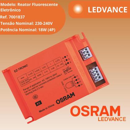Imagem de Reator Eletrônico Compacta 1x18 220v Ledvance Osram ref. 7001837