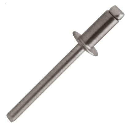 Imagem de Rebite Aço Inox 316 de Repuxo pop 304 A2  3.2x16  c/ 50peças