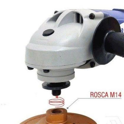 Imagem de Rebolo Diamantado Segmentado 115 mm Rosca M14 Esmerilhadeira - Fertak
