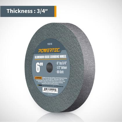 Imagem de Rebolo POWERTEC Bench Grinder de 6 polegadas 80 Grit