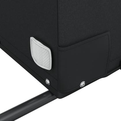 Imagem de Reboque de bicicleta vidaXL Transport Trolley 45 kg Ferro Preto/Laranja