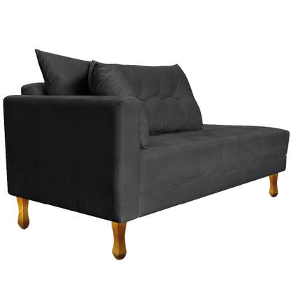 Imagem de Recamier Azura 140cm com Almofada Lado Direito Linho - Amarena Móveis