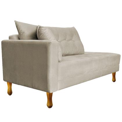 Imagem de Recamier Azura 140cm com Almofada Lado Direito Suede - Amarena Móveis