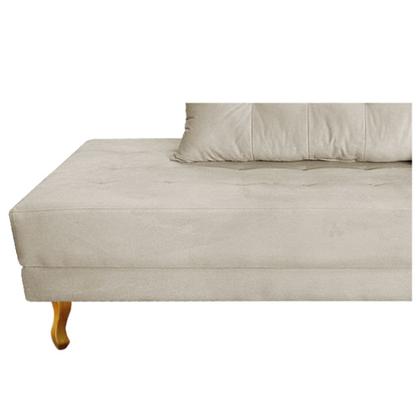 Imagem de Recamier Azura 160 cm com Almofada Lado Esquerdo Suede - ADJ Decor