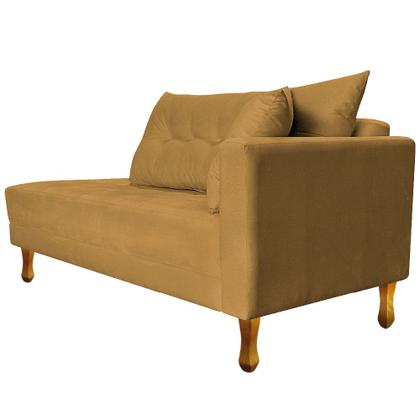 Imagem de Recamier Azura 160 cm com Almofada Lado Esquerdo Suede - ADJ Decor