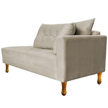 Imagem de Recamier Azura 185cm com Almofada Lado Esquerdo Suede - Amarena Móveis