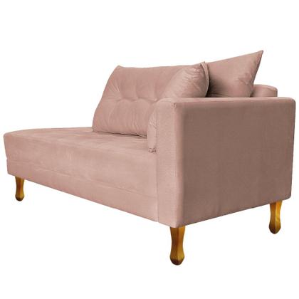Imagem de Recamier Azura 185cm com Almofada Lado Esquerdo Suede - Amarena Móveis