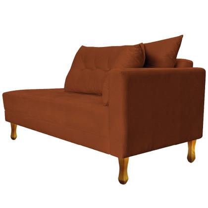 Imagem de Recamier Azura 185cm com Almofada Lado Esquerdo Suede - Amarena Móveis