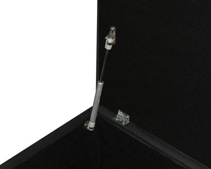 Imagem de Recamier Baú Divã Sara 155cm P/ Cama Queen Sapateira Pés de Madeira
