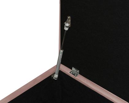 Imagem de Recamier Baú Divã Sara 155cm P/ Cama Queen Sapateira Pés de Madeira