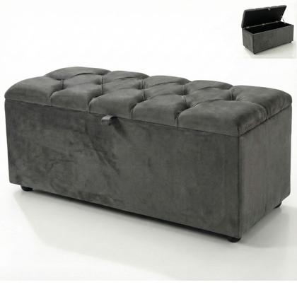 Imagem de Recamier Baú Estofado Minimalista Moderno Calçadeira Sapateira Sala Quarto Armazenamento Solteiro