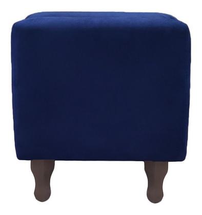 Imagem de Recamier Baú Félix 90cm Suede Azul Marinho - Dominic Decor